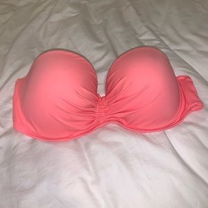 VICTORIA’S SECRET BIKINI TOP PINK CORAL 34DD